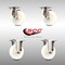 Service Caster 4 Inch 316SS Nylon Wheel Swivel Top Plate Caster Rigid, 2PK SCC-SS31620S414-NYS-2-R-2 - alternate 5